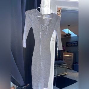 Dress size xs sliver grey sparkle